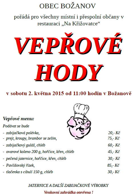 plakat veprove hody 2015