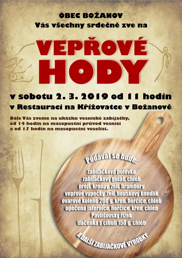 plakat veprove hody 2019