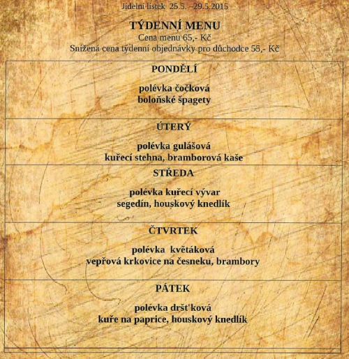 tydenni menu 20150525
