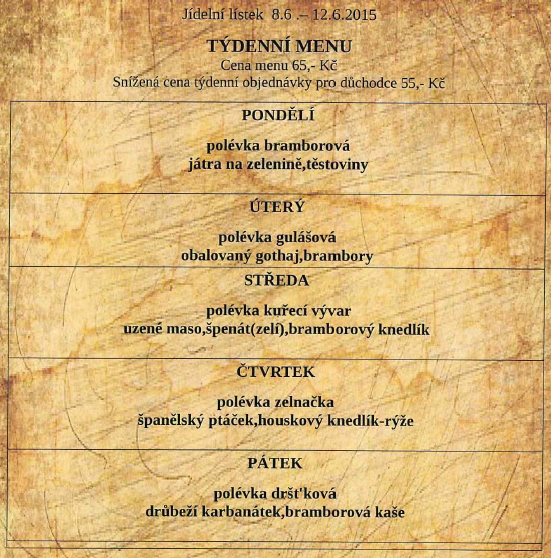tydenni menu 20150608