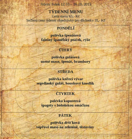 tydenni menu 20151012