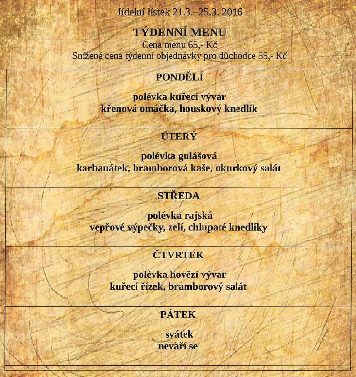 tydenni menu 20160321