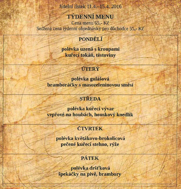 tydenni menu 20160411