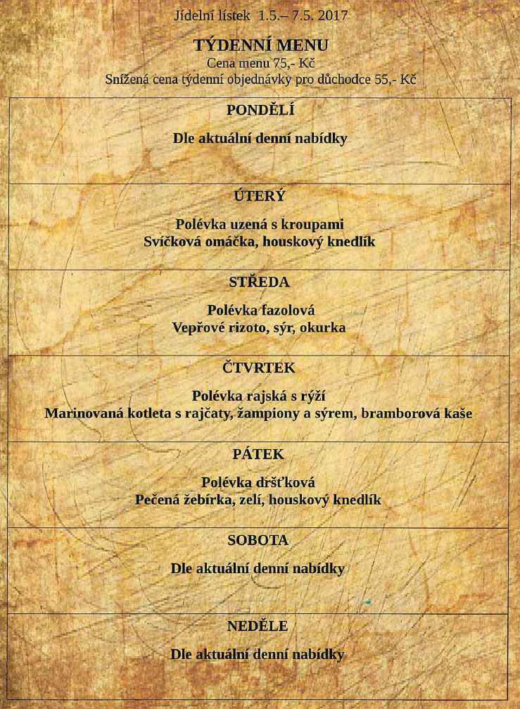 tydenni menu 20170501
