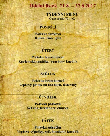 tydenni menu 20170821
