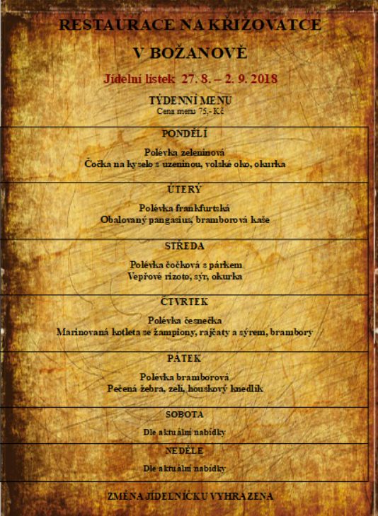 tydenni menu 20180827