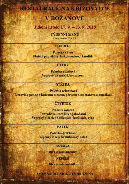 tydenni menu 20180917