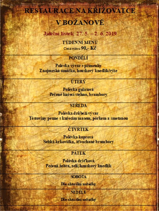tydenni menu 20190527