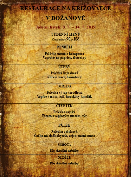 tydenni menu 20190708