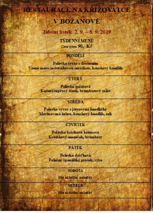 tydenni menu 20190902