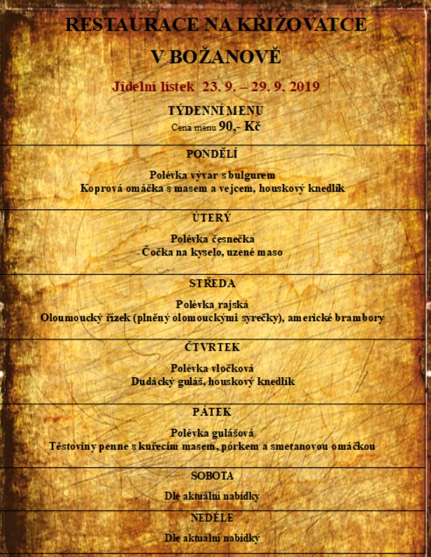 tydenni menu 20190923