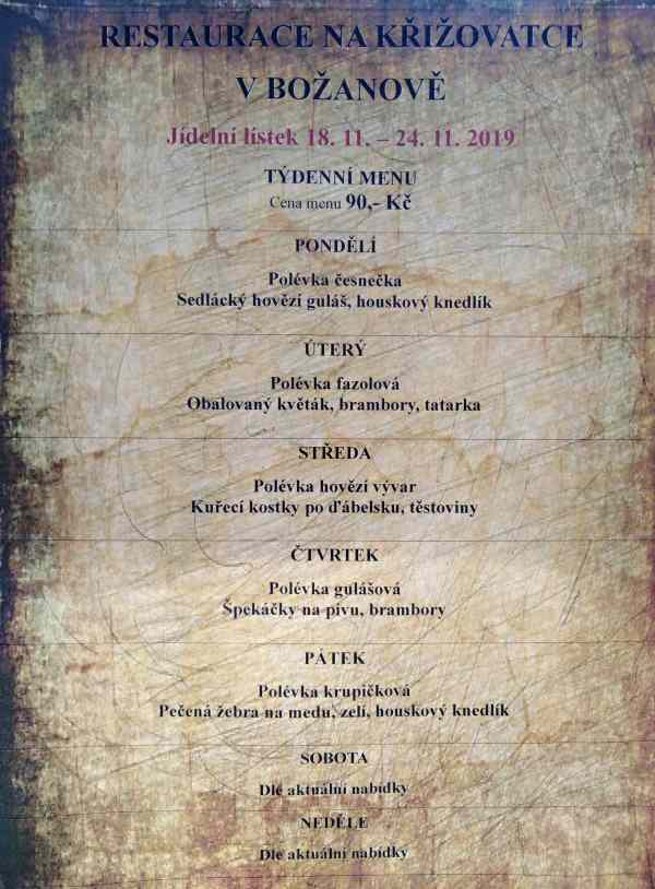 tydenni menu 20191118